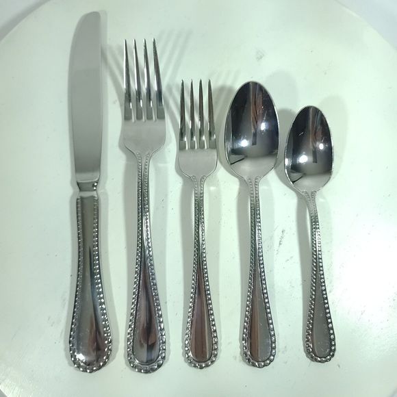 Oneida Pebblebrook Silverware Single Set Of Five Pices - Picture 3 of 7
